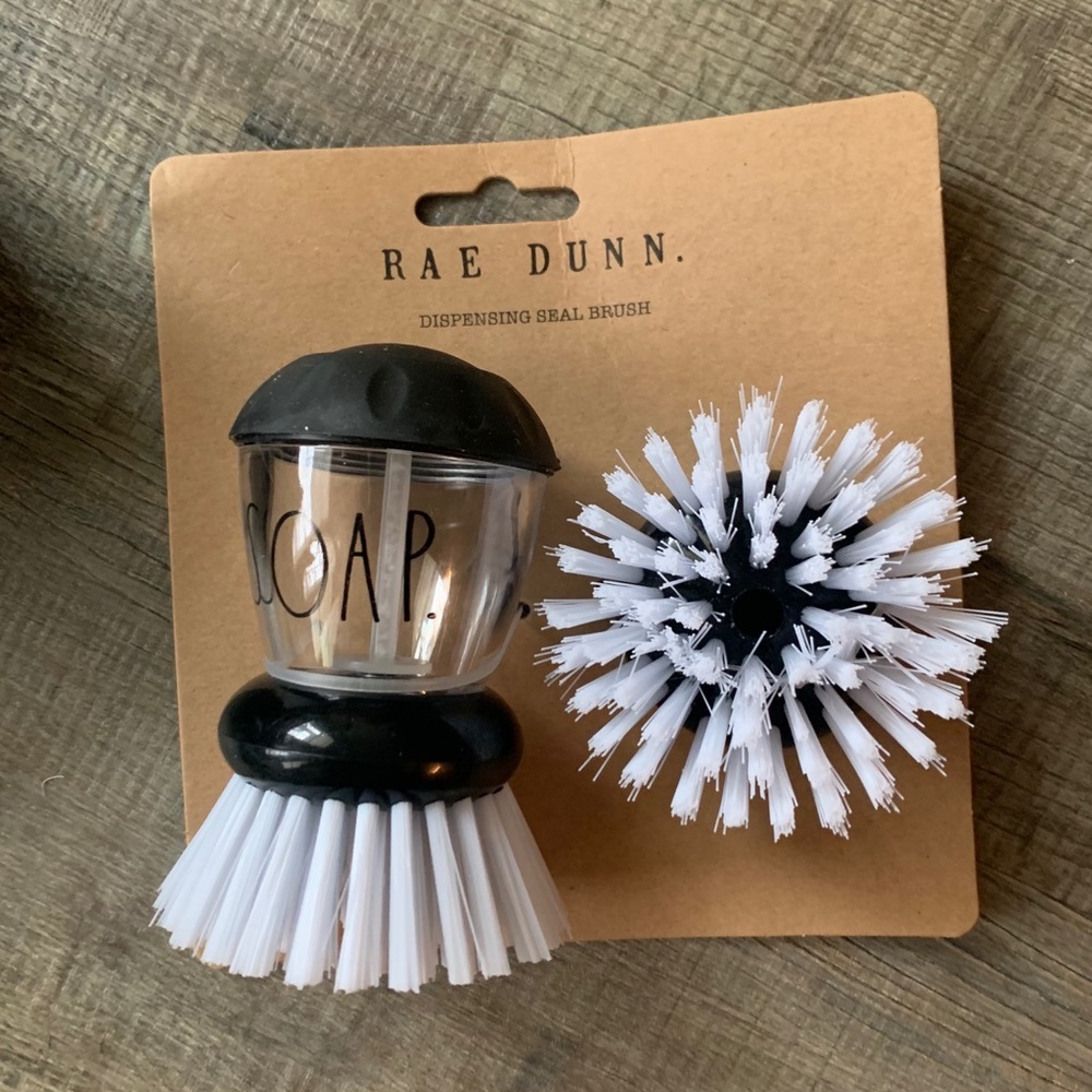 Rae Dunn soap dispensing brush